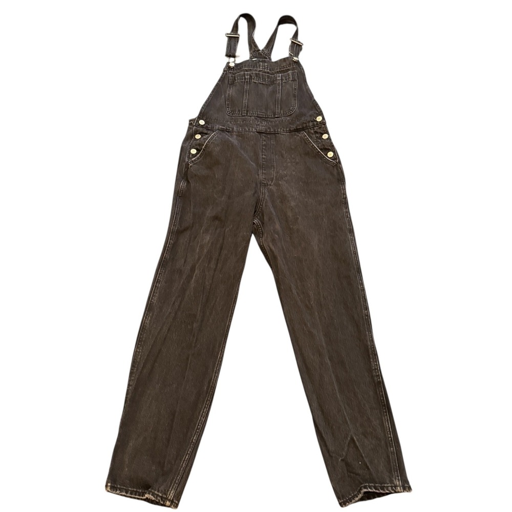 Abercrombie & Fitch Women’s Dark Brown Denim Overalls
